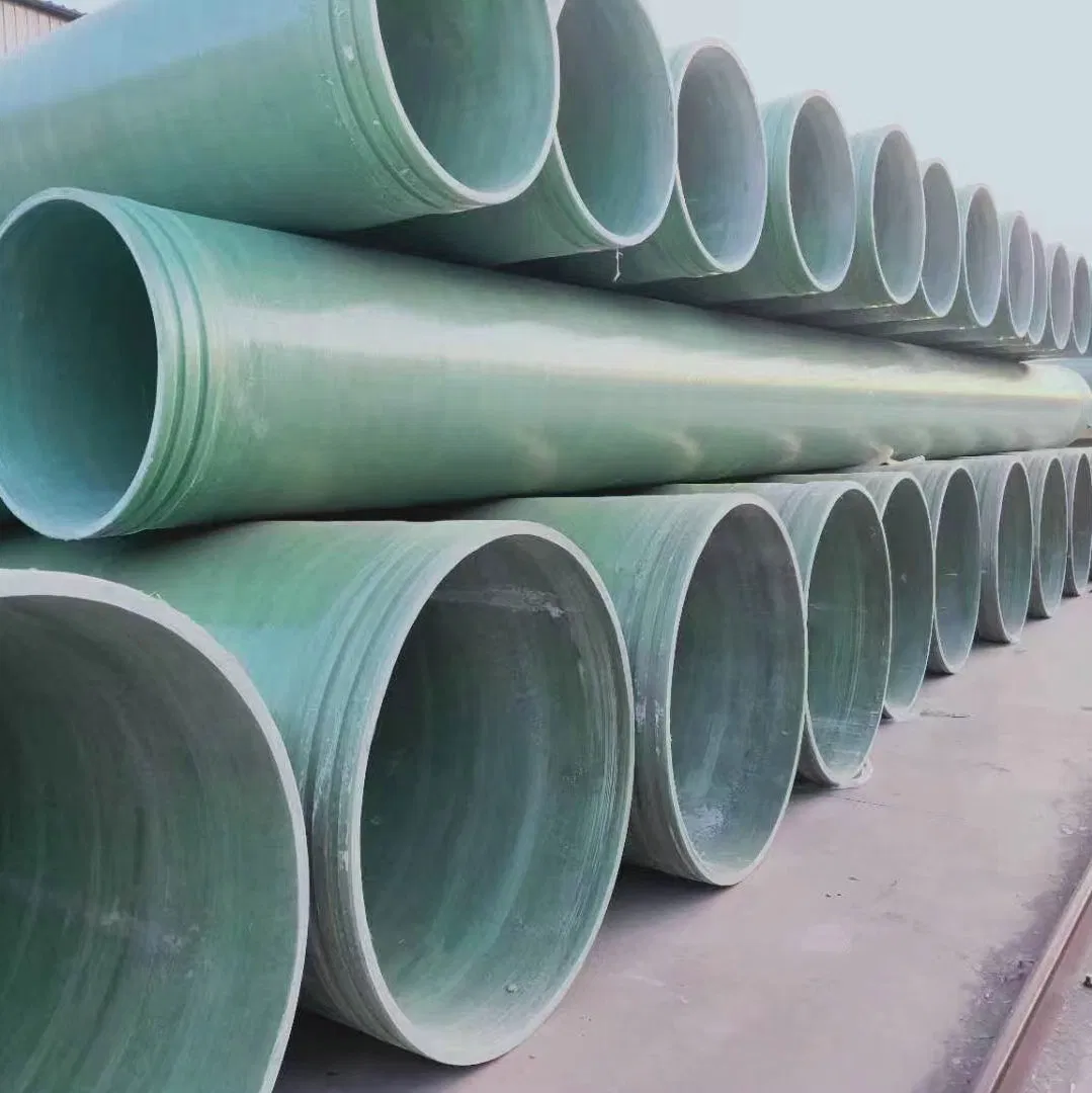 Large-Diameter Fiberglass Reinforced Plastic Pipe Spiral Sand-Filled Pipe Manufacturer - Available i