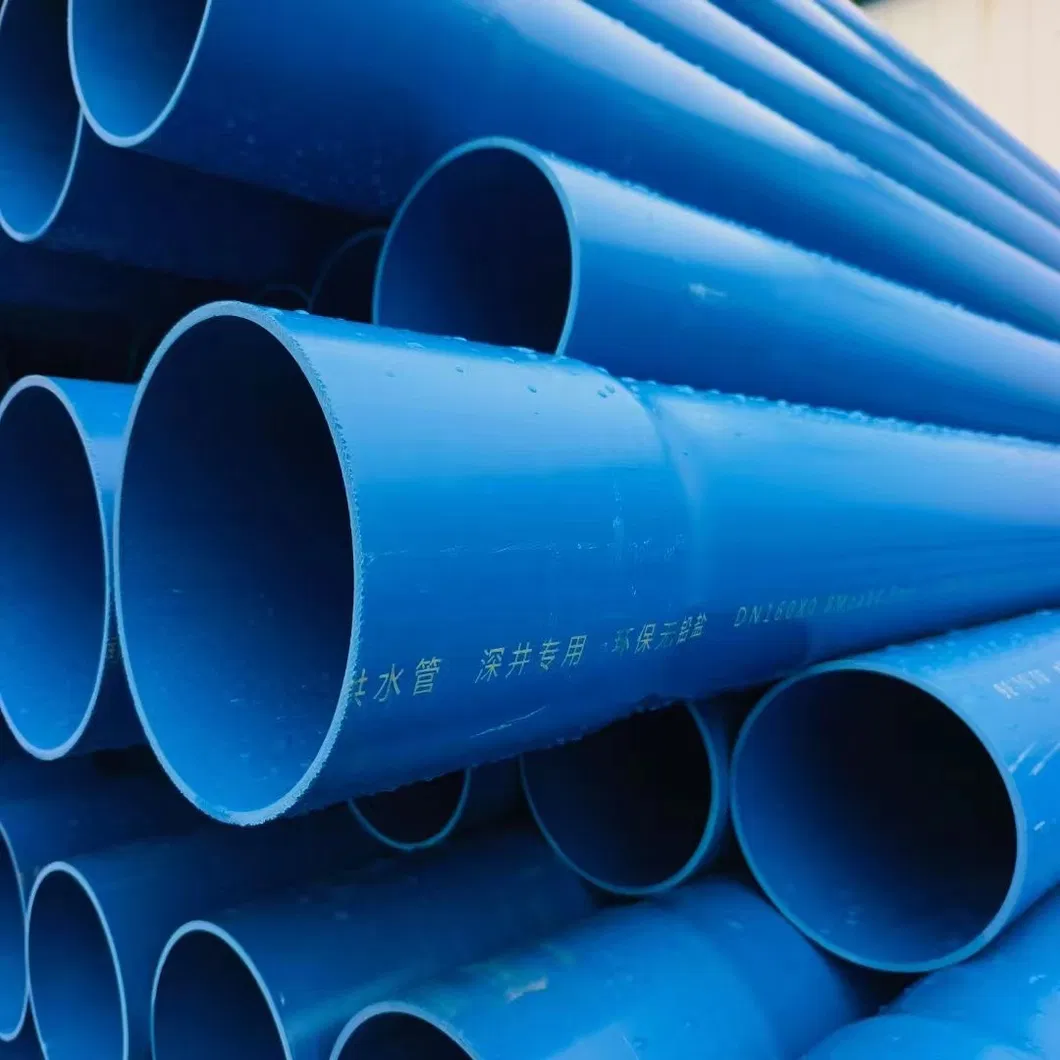 Hot Sales 4 Inch UPVC PVC Water Supply Pipe High Pressure Moulded Socket Connection ASTM &amp; DIN Standard for Irrigation Drainage