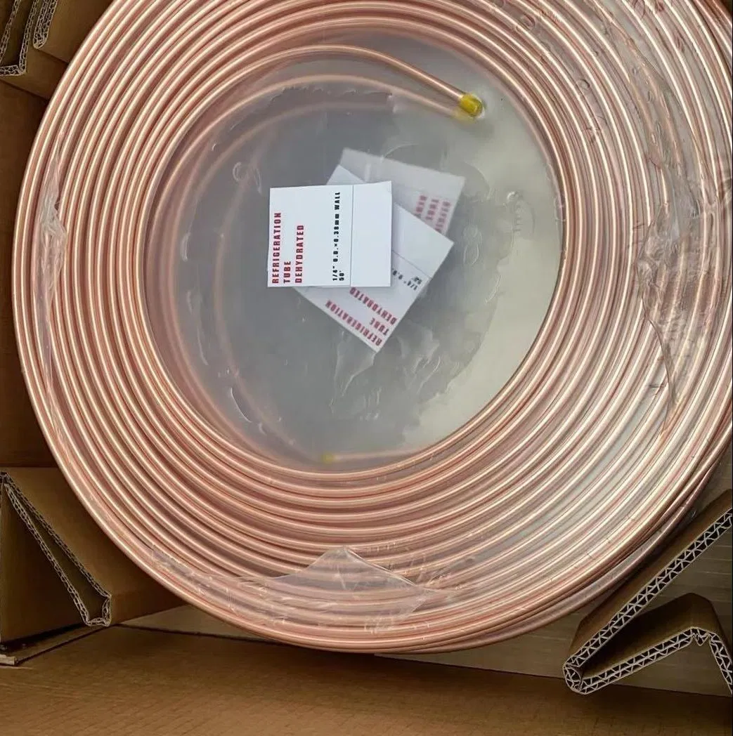 Copper Tube Coil C11000 C12000 C12200 Small Large Diameter Round Square Rectangular Oval AC Copper P