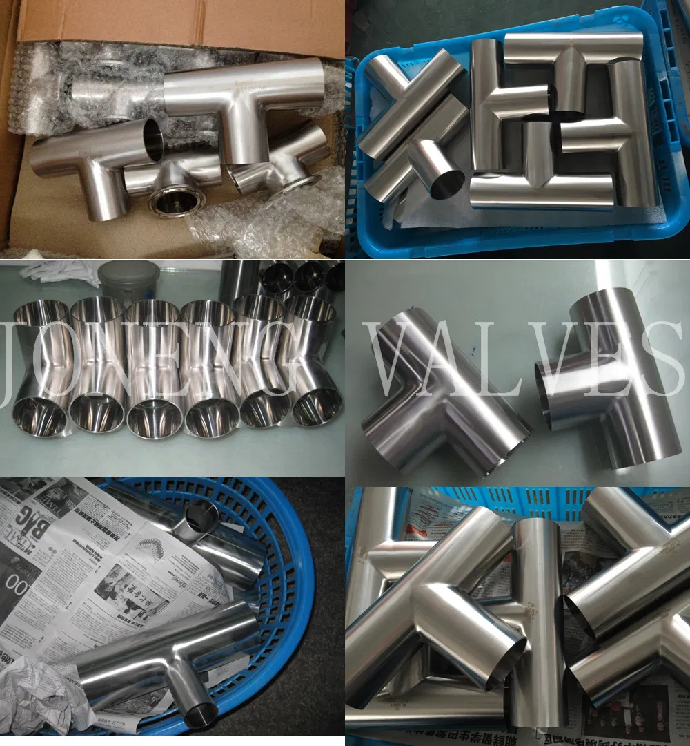 Stainless Steel Food Grade Welded Equal Long Tee Polishing Pipe Fittings