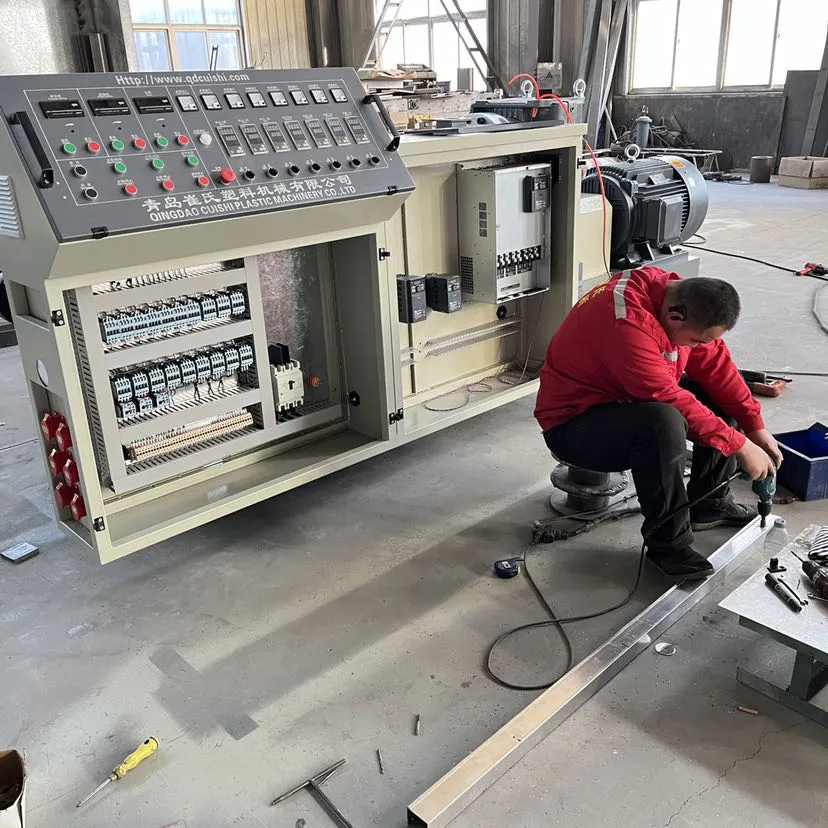 HDPE Plastic Reinforced Polyethylene PE Spiral Corrugated Pipe Extrusion Machine