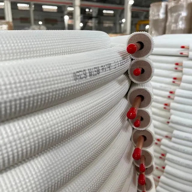 15m AC Copper Tube 1/4+3/8 Insulated Copper Pipe AC Copper Coil Air Conditioning Pipe