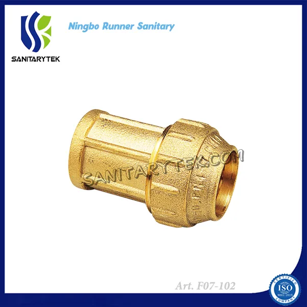 Brass Compression Fitting for PE Pipe Female Coupling