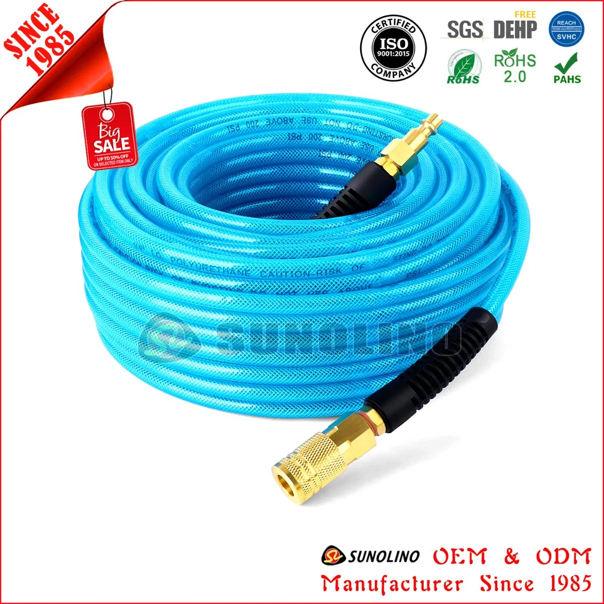 Clear Flexible PVC Plastic Nylon Braided Reinforced Water Pipe