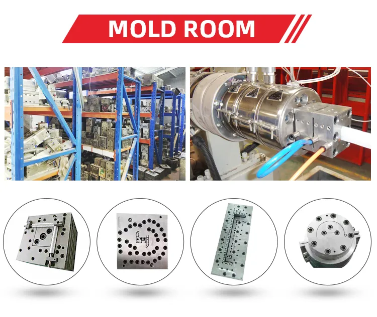 Customized Environmental Protection Flame Retardant PVC; ABS; PP; PE Plastic Extruded Square Pipe and Profile