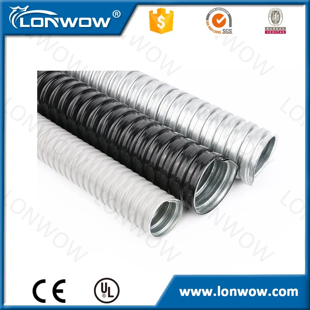 Waterproof PVC Coated Flexible Corrugated Electrical Conduit Pipes