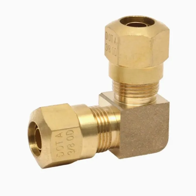 Air Brake Nylon Pipe Quick Union Pneumatic Brass Elbow DOT Fittings