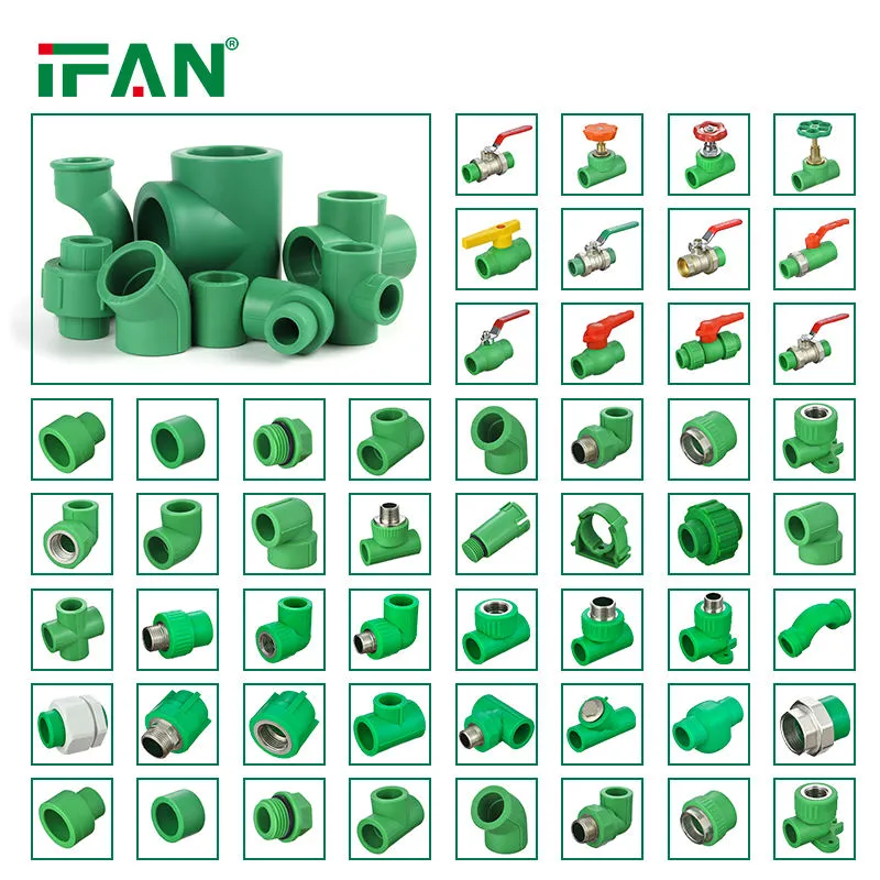 Zhuji Ifan Manufacturer PPR Pipes and Fittings 20-110mm Plastic Water Pipe Connector PPR Fitting