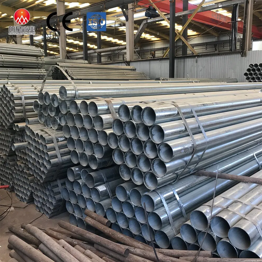 Electro Galvanized EMT Conduit Pipe, ASTM A53, GB/T 3091, 1/2"-4", for Electrical Cable Pr