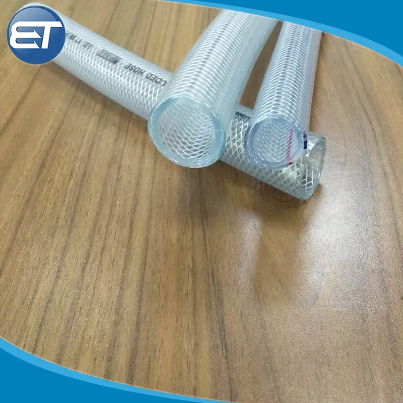 Colorful PVC Braided Fiber Reinforced Net Pipe Tubing Hose with ISO9001