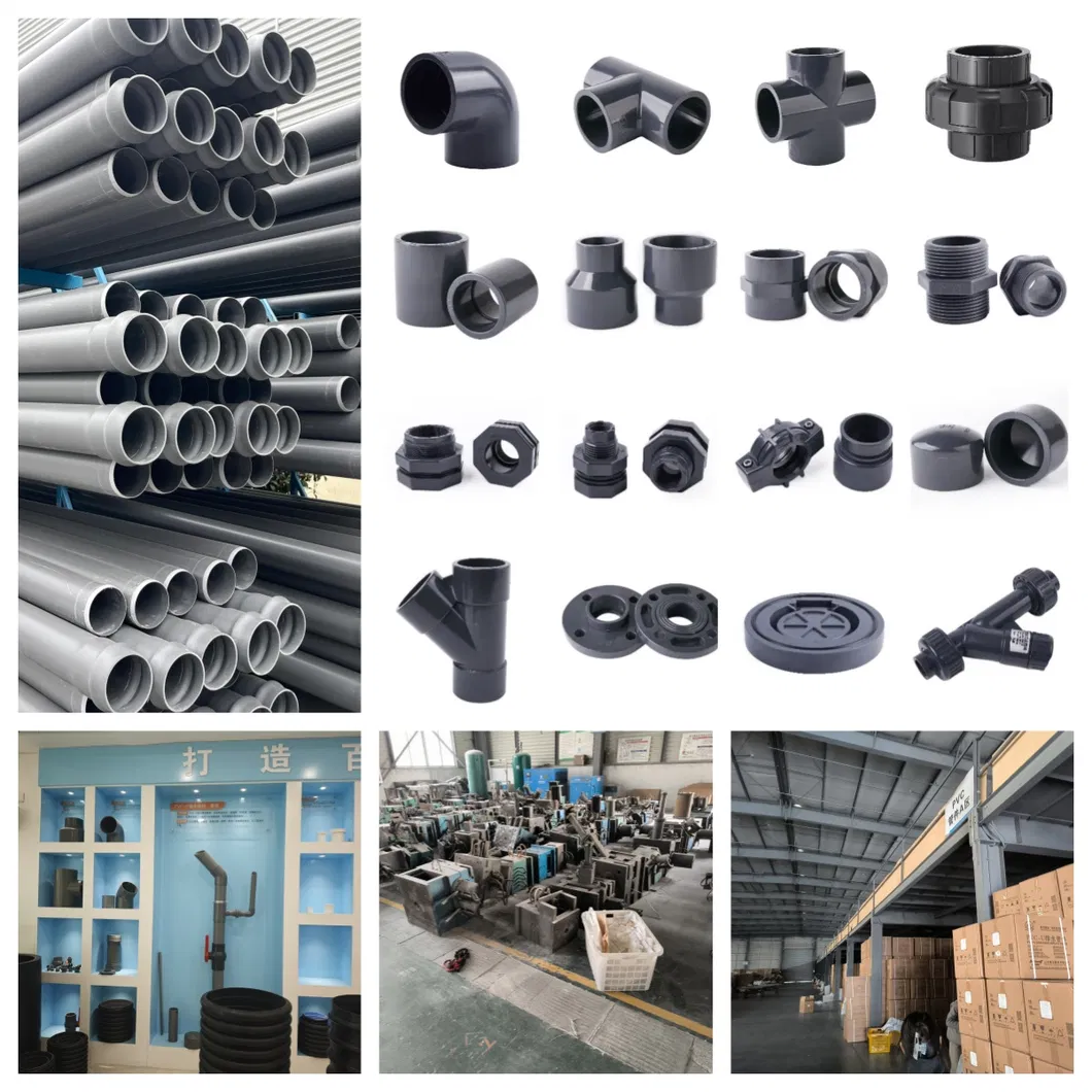 Plastic Pipe Fitting PVC UPVC Flange for Tube Socket Connect Plain Backing Ring