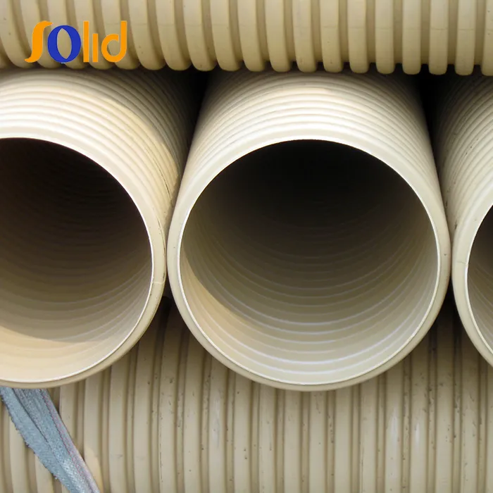 Good Quality PVC Plastic Corrugated Pipe Pn10
