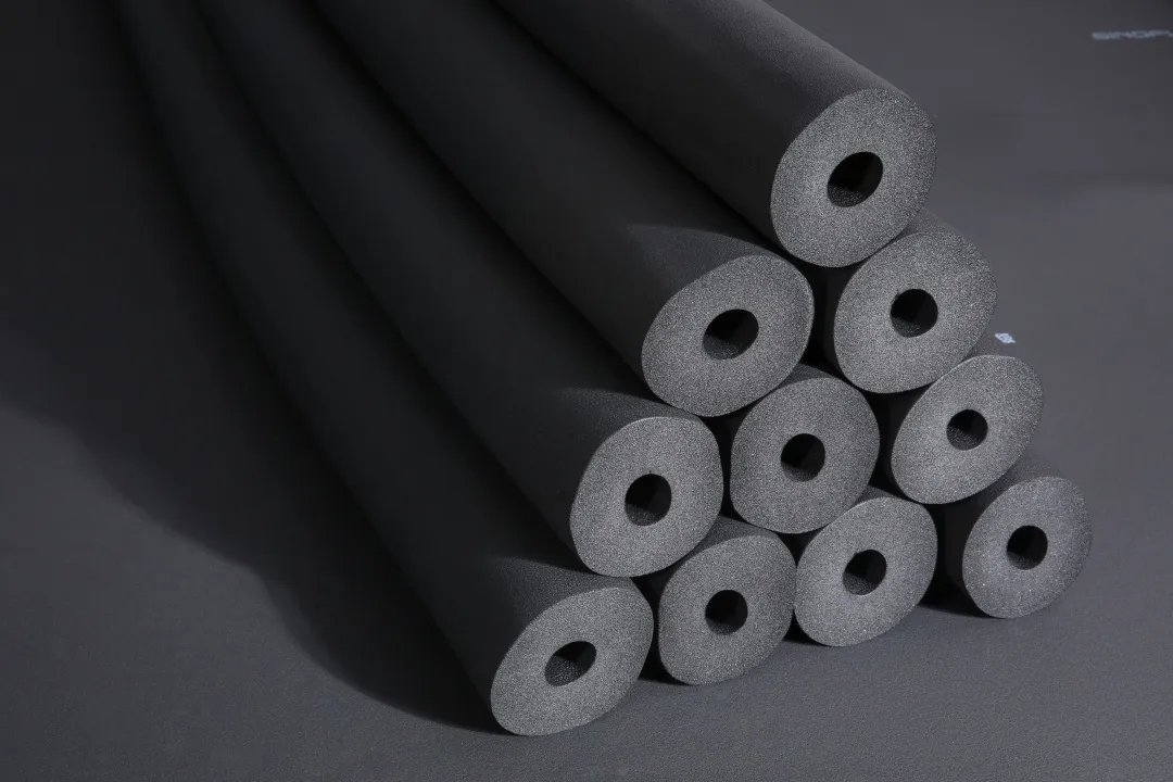 NBR Rubber Foam Insulation Tube 30mm-80mm, Flexible Pipe Cover for Air Conditioning and Ventilation Ducts