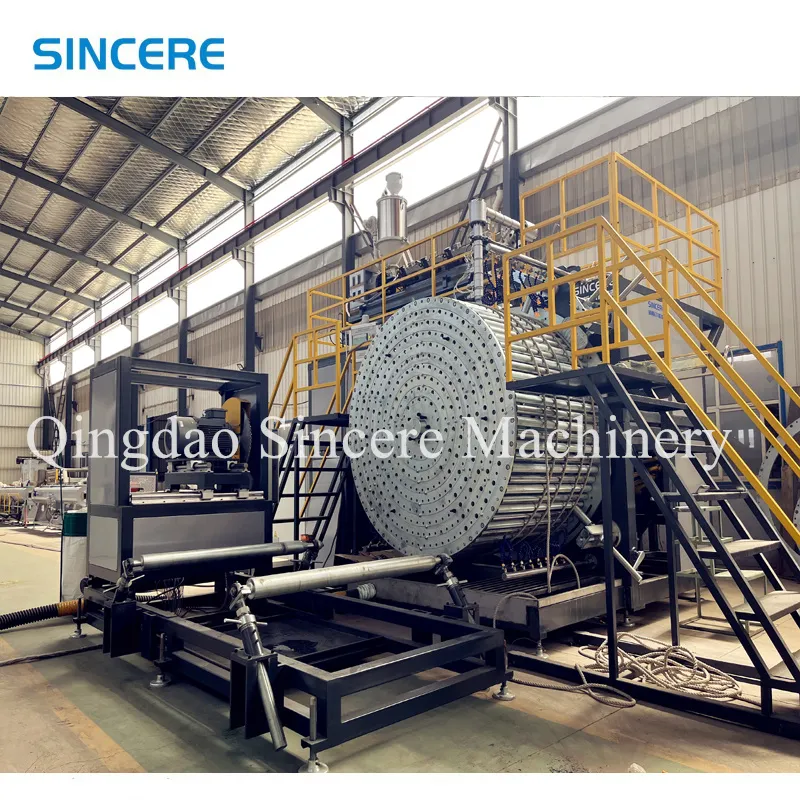 HDPE Structural Wall Winding Pipe Extrusion Line 600-2000mm 1400-3000mm