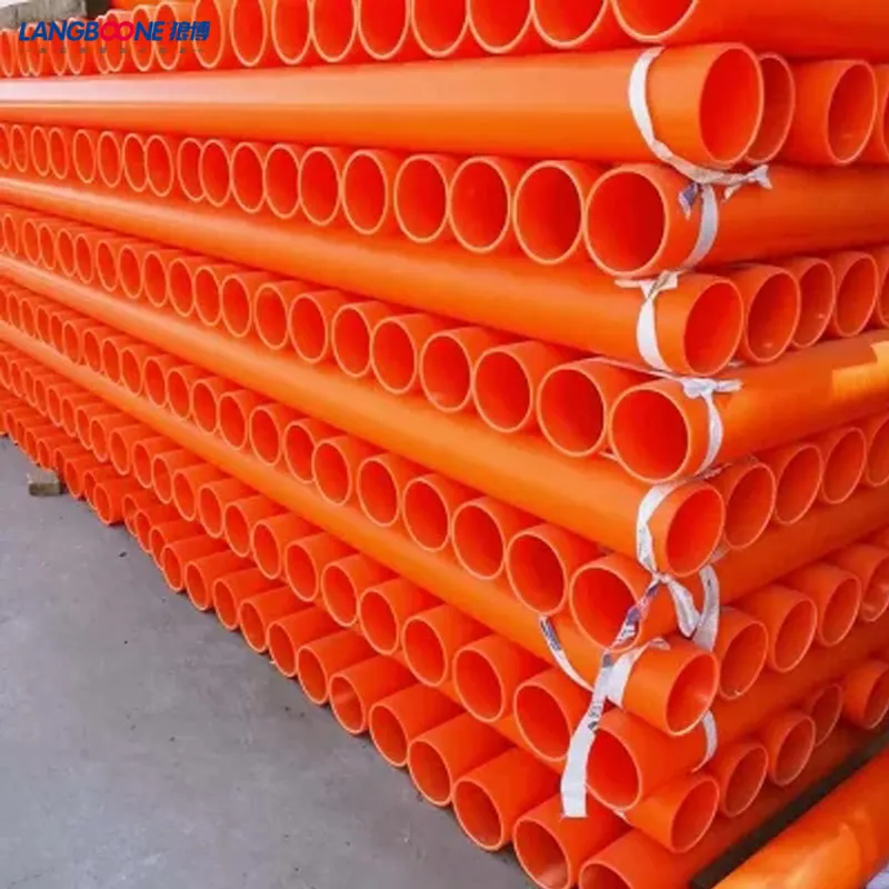Orange Mpp Electrical Wire/Cable Protection Pipe High Pressure Plastic Conduits Orange Mpp Electrical Wire/Cable Protection Pipe High Pressure Plastic Conduits