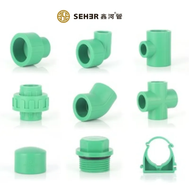 Factory Export PPR Fittings Pipes and Reducing Fittings 20-110mm PPR Coupling Color PPR Pumbling Fit