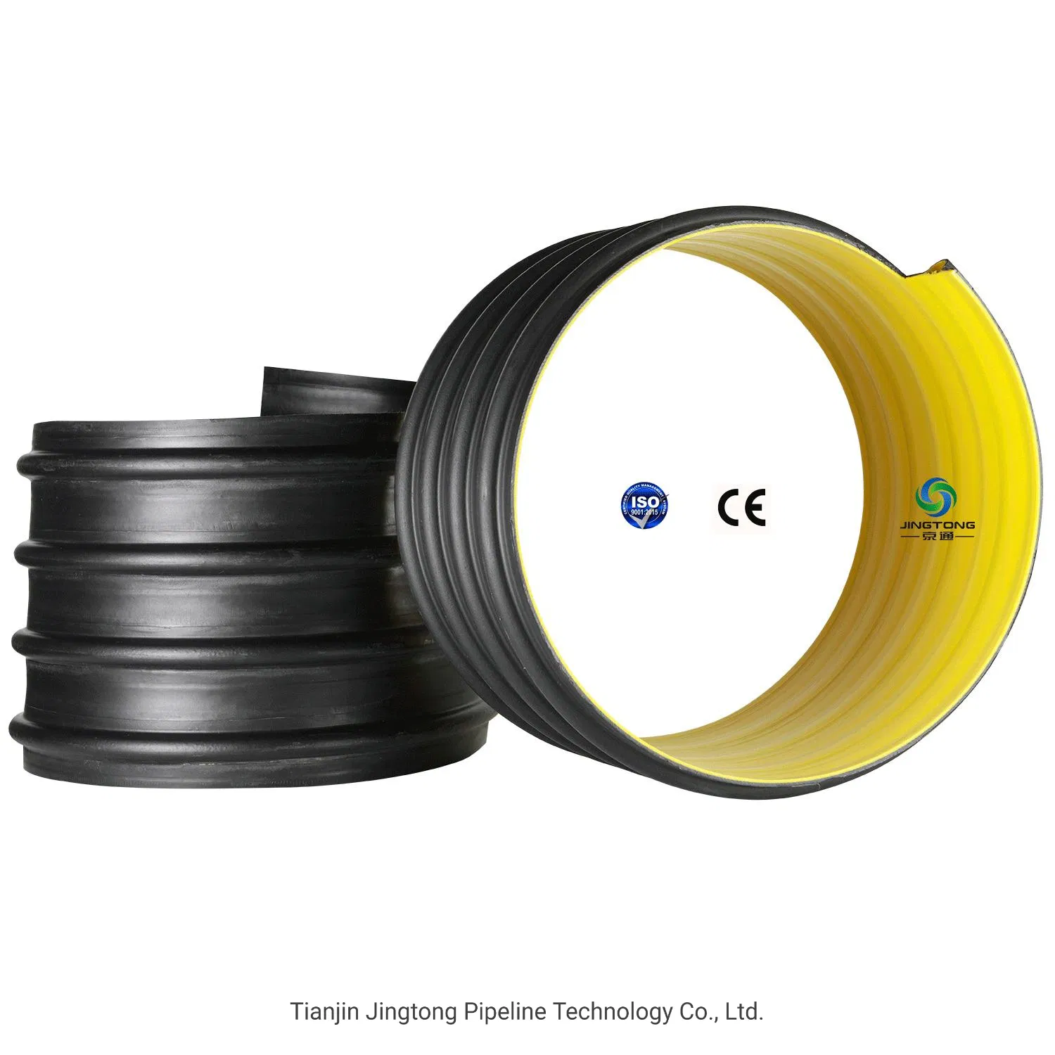Spriral HDPE Pipe Reinforced with Steel Belt PE Corrugated Pipe for Drianage / Rain Water