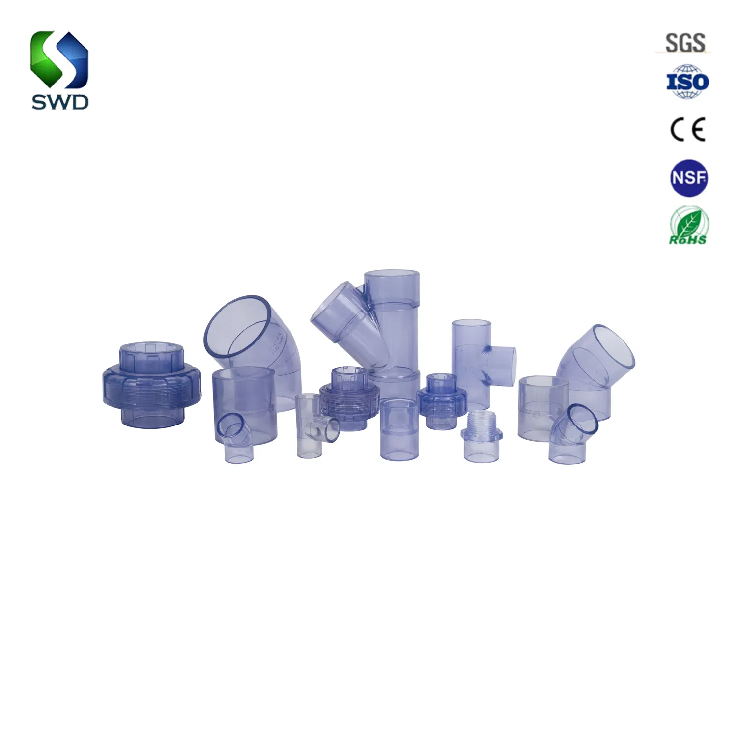 Wholesale 1/2"-4" Clear Transparen