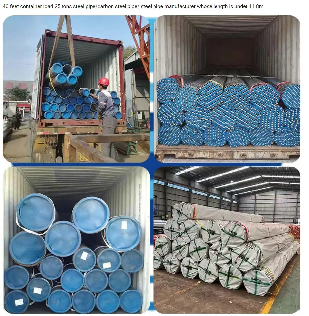 High Quality Pre-Galvanized Round Steel Pipe Hot-DIP Galvanized for Construction Offers Cutting and Bending Services