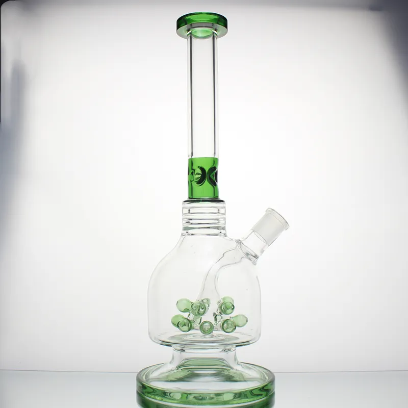 Hot Selling Thickness Base Glass Straight Tube Glass Water Pipes with Porous Perco