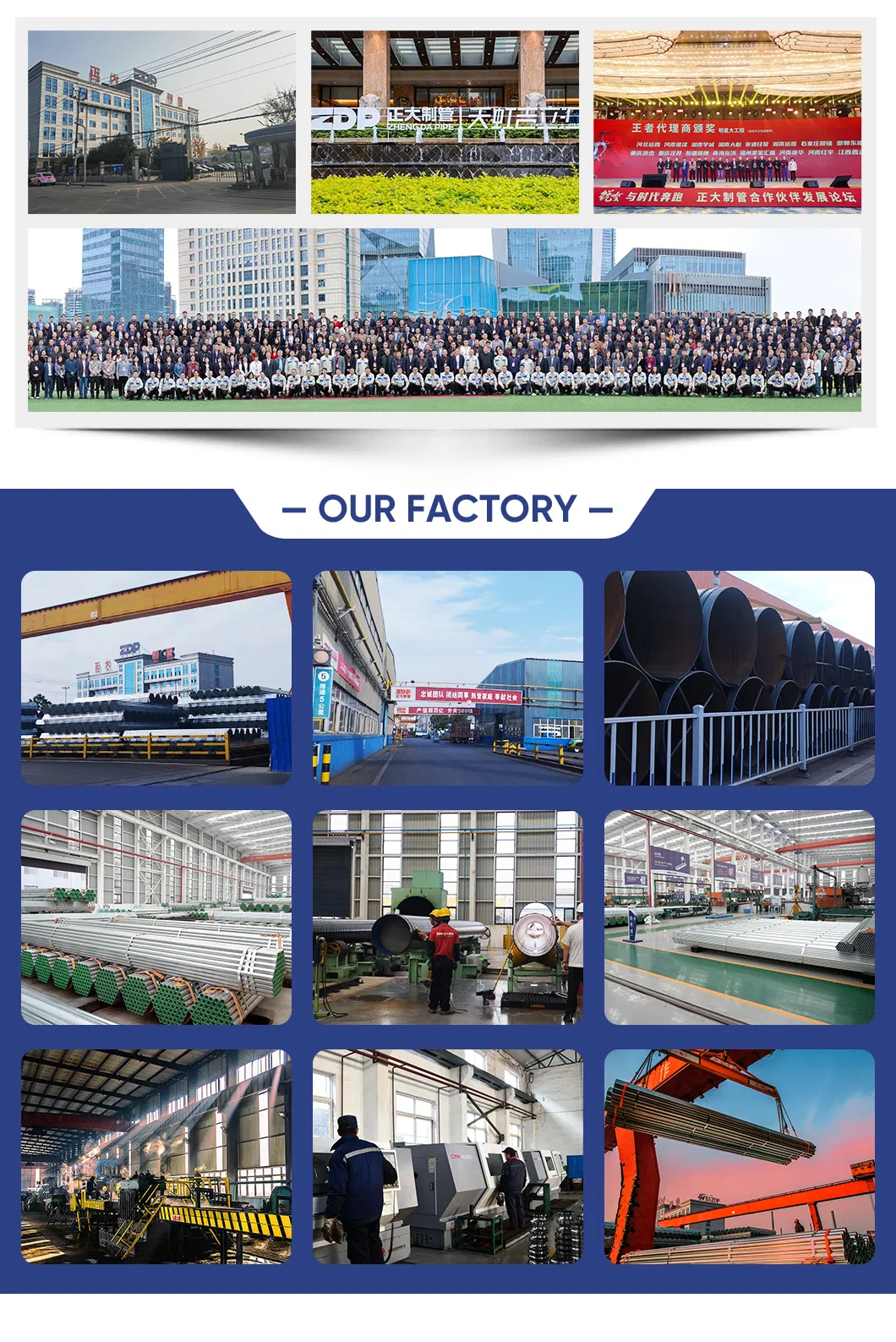 Outsize Hot Dipped Galvanized Steel Pipe Inner PVC Pipe