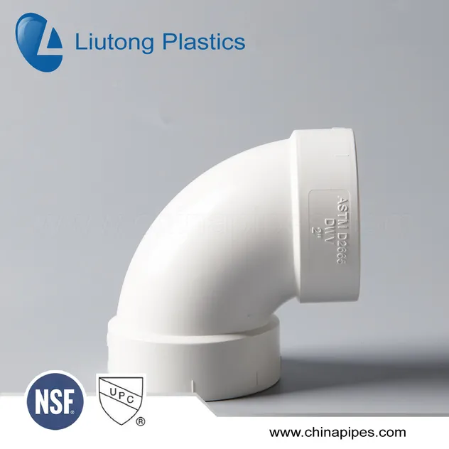 ASTM-D-2665 Standard Dwv PVC/UPVC Pipe & Fittings (tee, elbow, 45elbow, cross, 90deg long elbow, m/f elbow etc.)