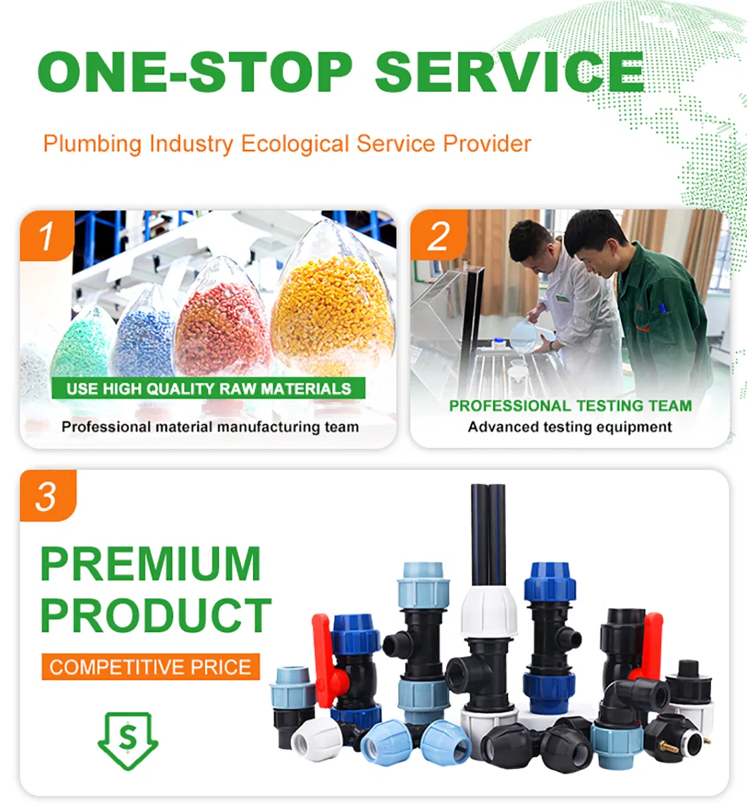 Ifan High Pressure PE Pipe Fitting Pipe Cap Plastic HDPE Pipe Fitting