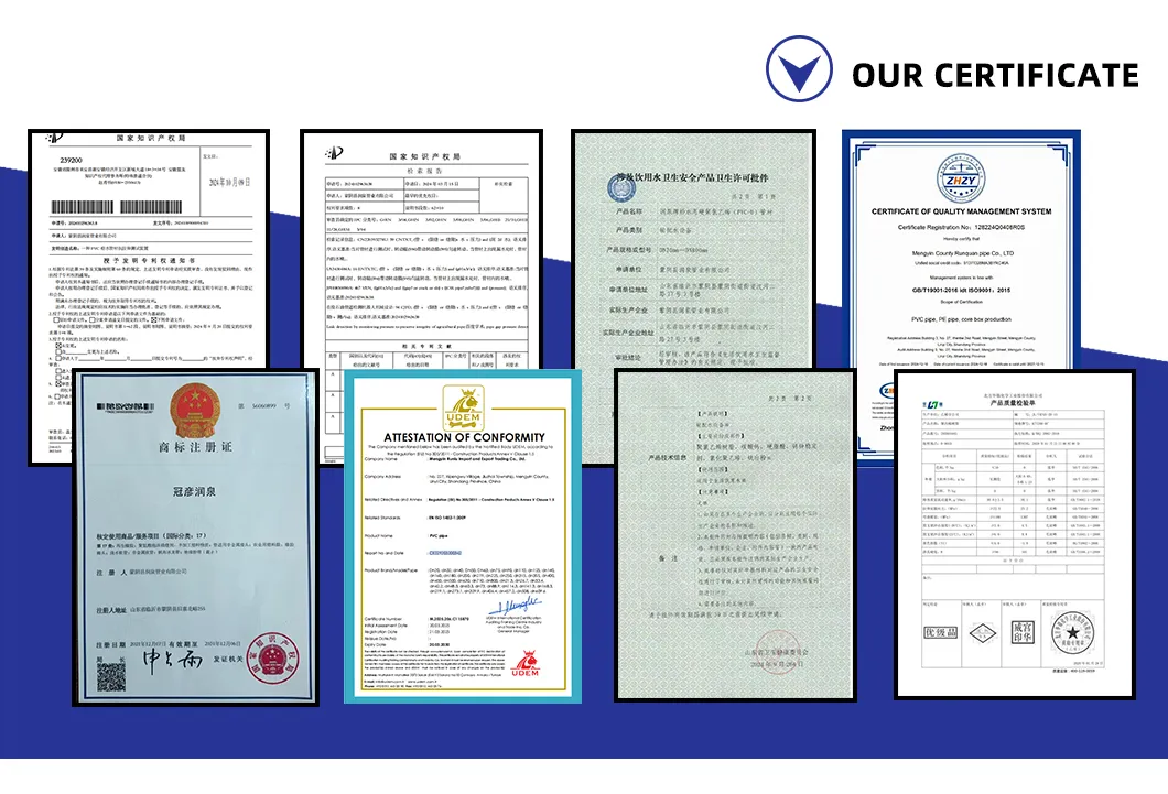 Factory Direct Sales of American Standard PVC Drainage Pipes PVC Drilled Pipes