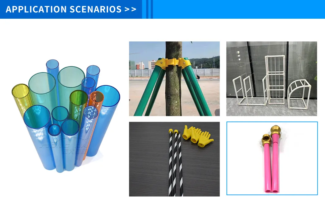 Versatile Flame-Retardant ABS; PVC Plastic Round Pipe/Tube for Industrial Use