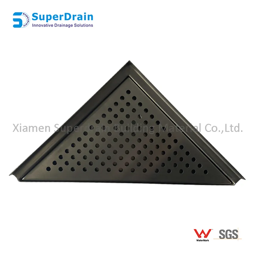 Stainless Steel Floor Guard Luxury Corner Shower Drainage