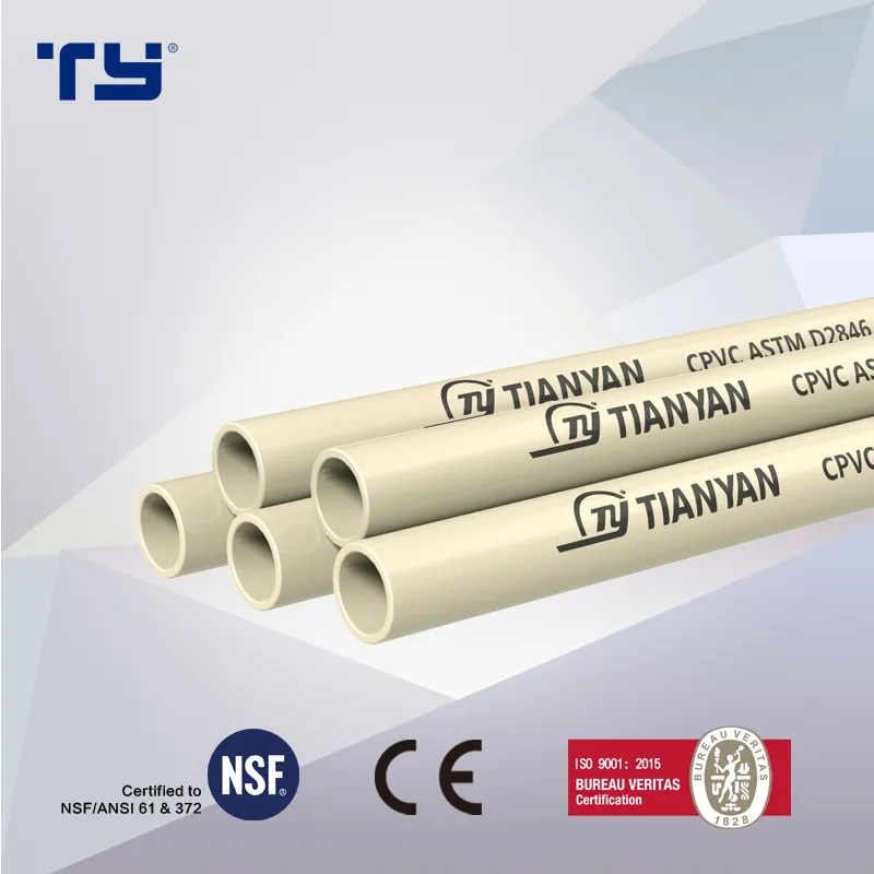 CPVC PVC Plastic ASTM D2846 Water Supply Pipe OEM Offer