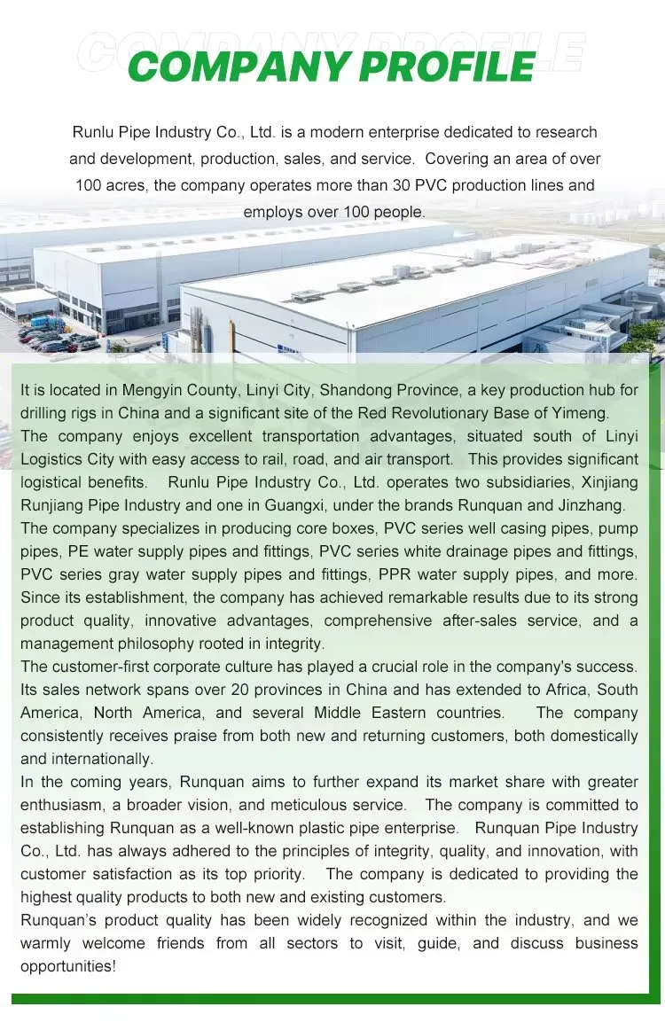 High Quality White High Pressure Pump UPVC Pipe Water Supply Plastic Tube