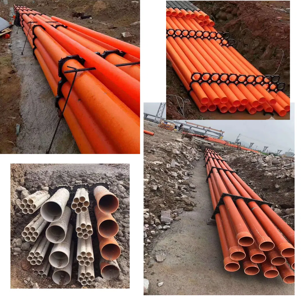 Orange Plastic Mpp Electrial Power Cable Protection Sleeve Pipe