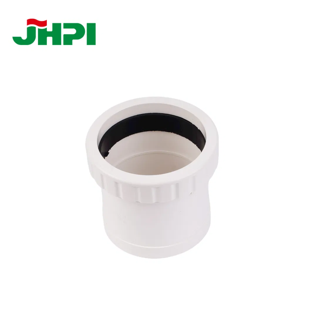 Factory Custom PVC Plastic Pipe Fittings PVC Expansion Pipe Telescopic Connection Drainpipe Fittings