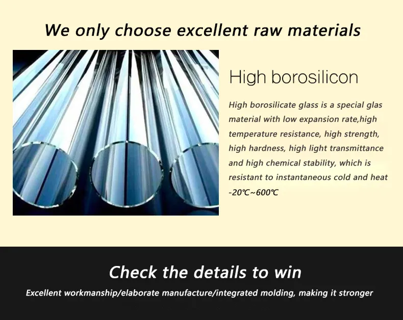 High-Temperature Glass Hookah Shisha Transparent Blue Arms Around and Cylindrical Porous Bubbler Glass Smoking Water Pipe