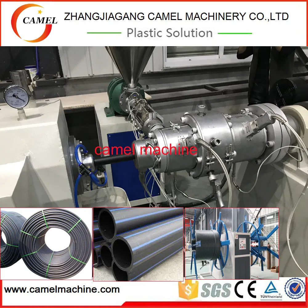 Single Screw Plastic Extruder PE Pipe Production Line