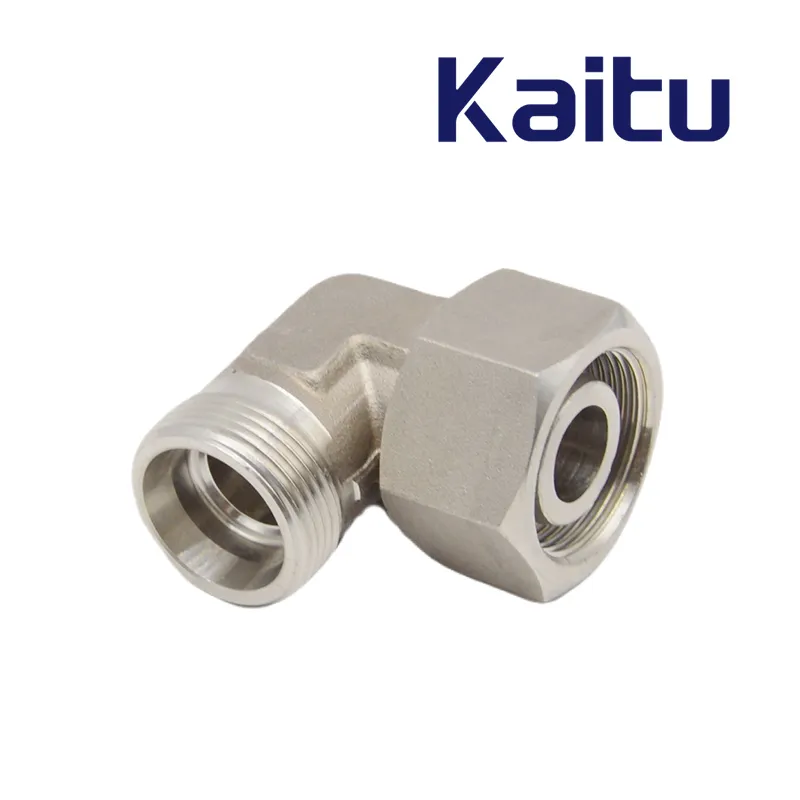 Stainless Steel Pipe Fitting Reducer Elbow Adaptor with Swivel Nut - Hydraulic Valve Connection