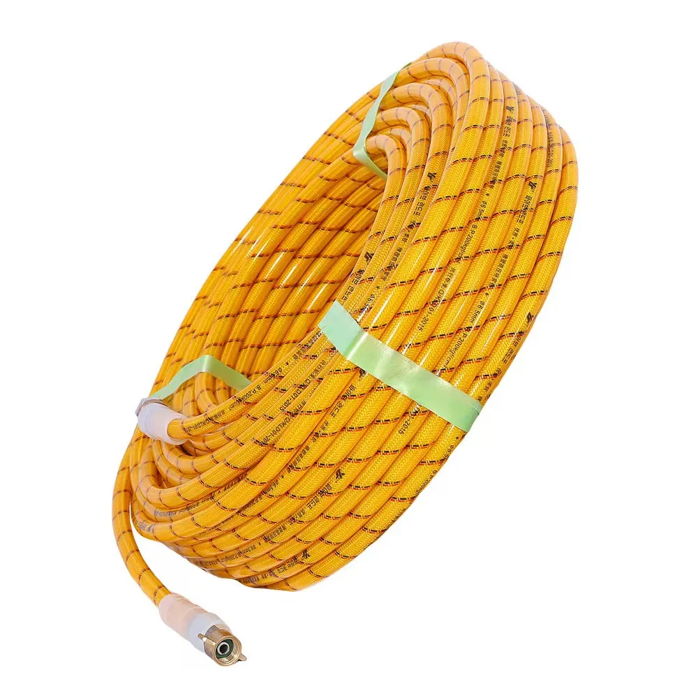 High Pressure Flexible Air Hose 8.5*14mm 200bar Agriculture Chemical Spraying Weaved PVC Spray Hose 
