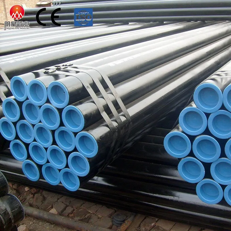 Durable Painted ERW Pipe with Plastic End Protectors, 21.3-165.2mm Od, En 10255, for Cable Managemen