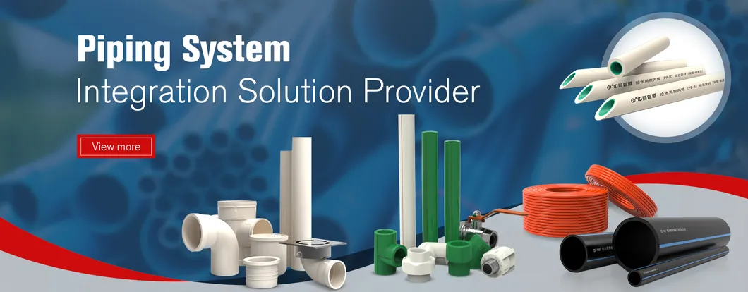 Zhongcai® PVC/UPVC/CPVC Water Supply Pipe NSF-61 &amp; ISO 4427 Certified White &amp; Grey Colors 20-500mm (3/4''-20'') Sch40/Sch80 Pressure Rated Factory