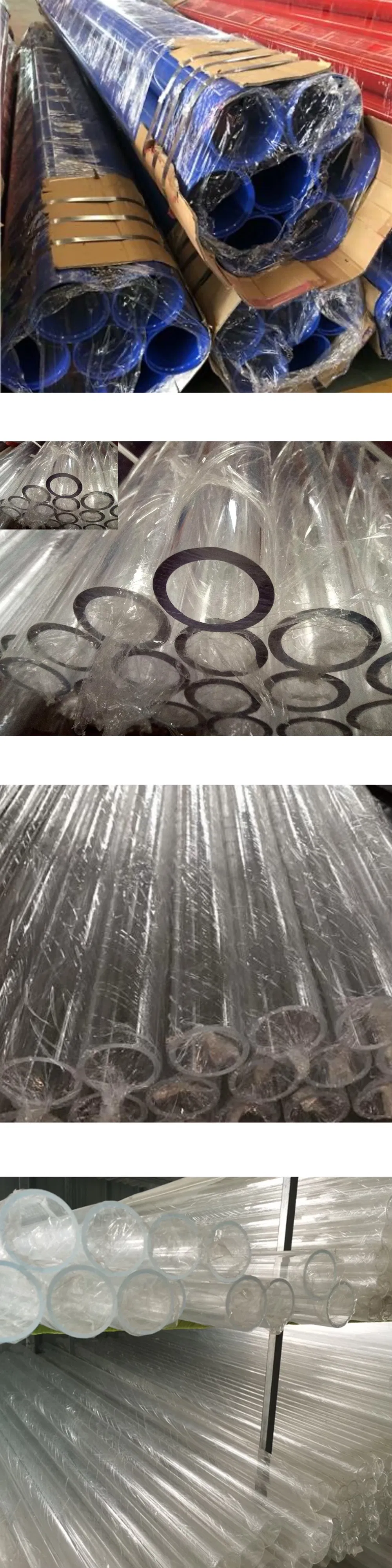 Custom Transparent Polycarbonate Plastic Rounded Tube Acrylic ABS PP PC PVC Pipe/Tube