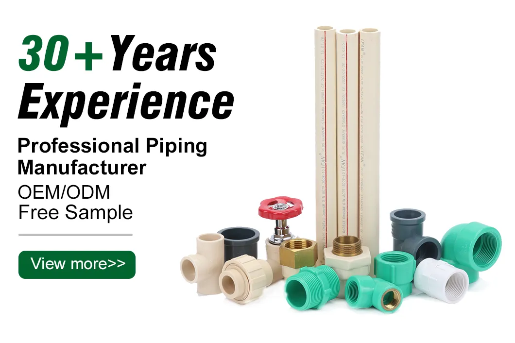 Ifan Free Sample Manufacturer Prices White UPVC Pipe 20-250mm GB PVC UPVC CPVC Water Pipe