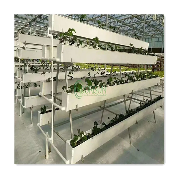 China Factory Square Hydroponics Nft System a-Frame H Type Shaped Manufacturing Food Grade Nft Chann