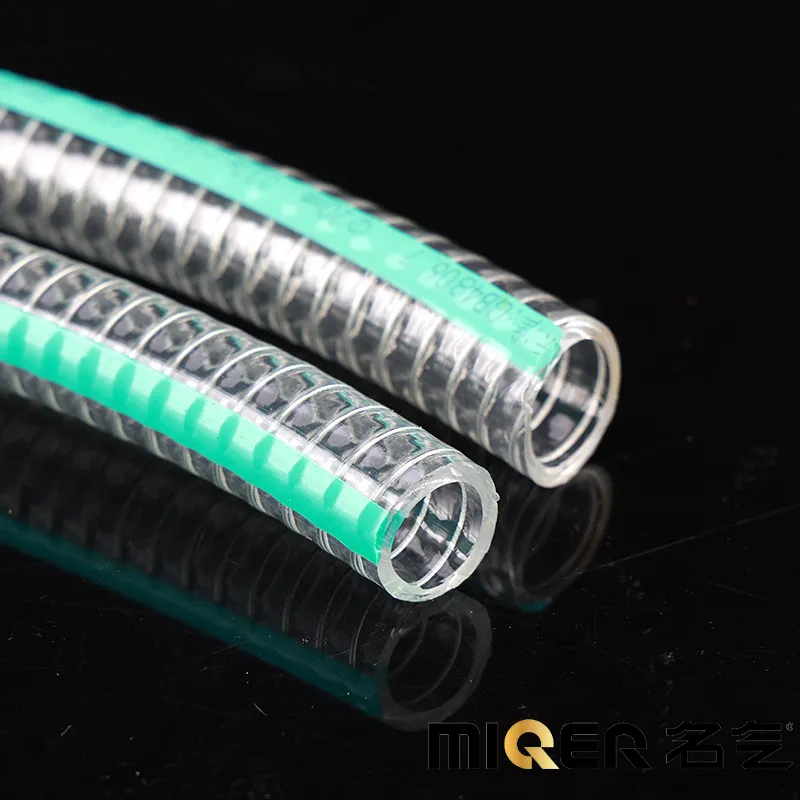 4" Flexible Durable Food Grade PVC Steel Wire Hose Pipe for Juice Transport