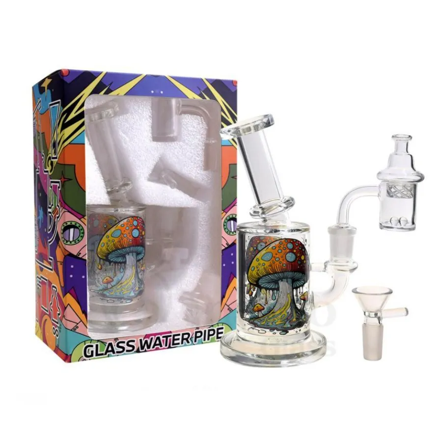 Borosilicate Glass Oil Rig Smoking Pipe with Stabilized Heavy Base