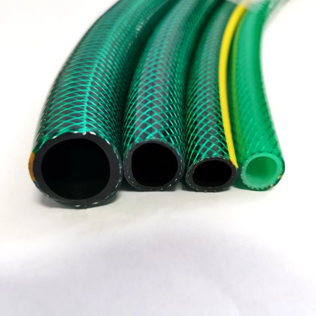 Flexible PVC Clear Nylon Braided Premium Garden Hose Plastic Pipe 1/8 1/4" 1/2 3" for Wate