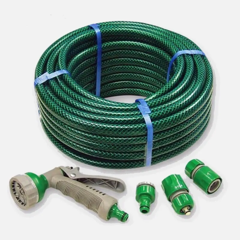 1/2" 12mm Flexible Water PVC Knitted Garden Hose Pipe for Gardening Watering