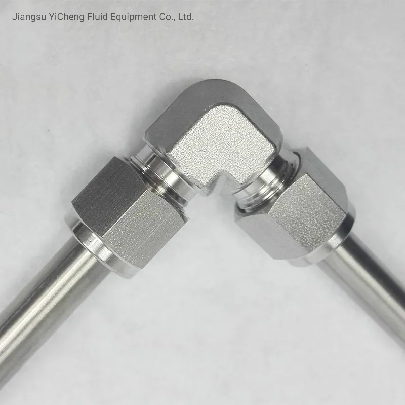 Hot Sale Swage-Lok 90 Degree Stainless Steel Tube Elbow Union Connector Tube Fittings for Hydra