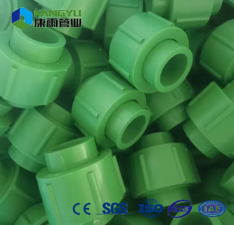 Kangyu High Quality Plastic Internal Thread PPR Union and Pph Pipe Fitting Series