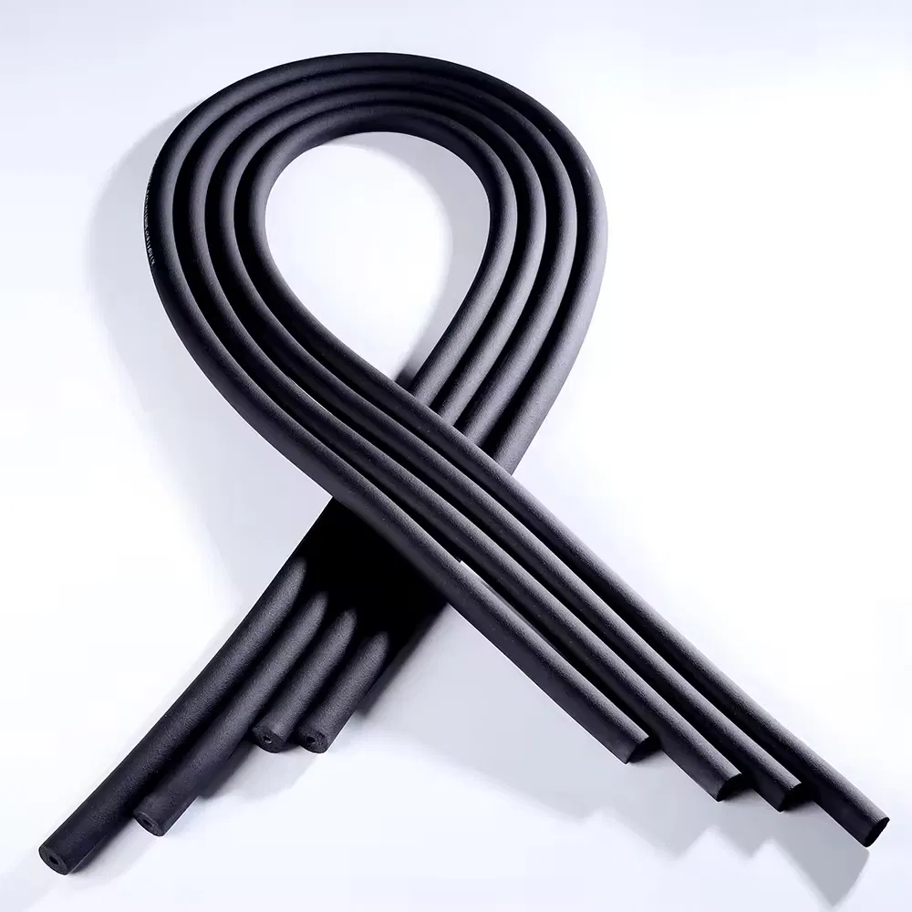 Rubber Foam Insulation Tube 30mm-80mm Flexible Pipe Cover for Air Conditioning and Ventilation Ducts